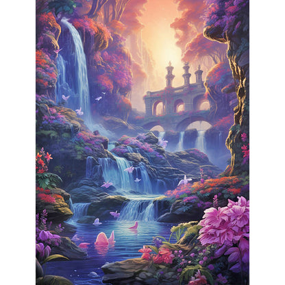 Walk Into Wonderland - Full Round Drill Diamond Painting 30*40CM