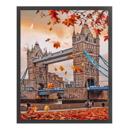 Autumn Cityscape - 11CT Stamped Cross Stitch 40*50CM