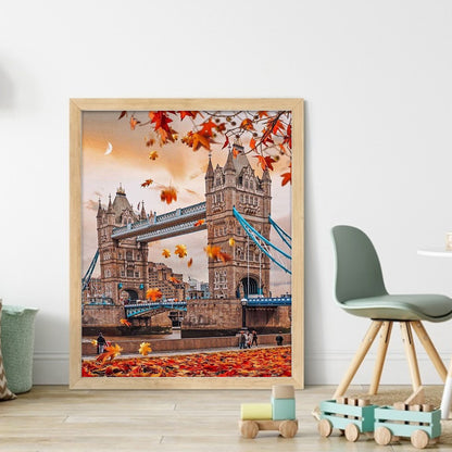 Autumn Cityscape - 11CT Stamped Cross Stitch 40*50CM