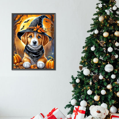 Halloween Cats And Dogs - Full Round Drill Diamond Painting 30*40CM