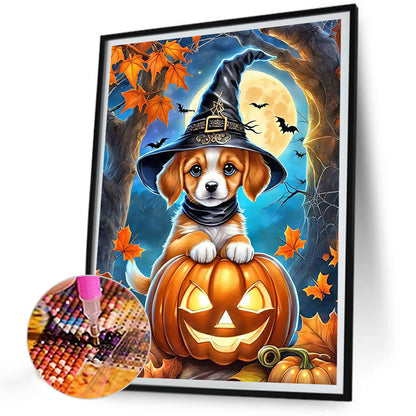 Halloween Cats And Dogs - Full Round Drill Diamond Painting 30*40CM