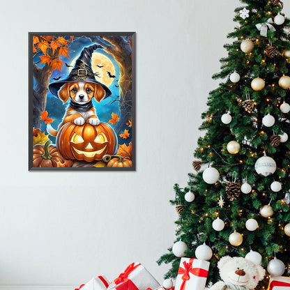 Halloween Cats And Dogs - Full Round Drill Diamond Painting 30*40CM