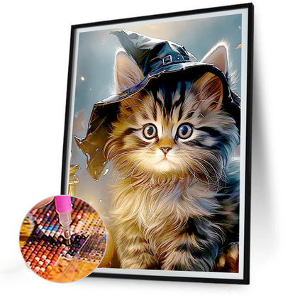 Halloween Cats And Dogs - Full Round Drill Diamond Painting 30*40CM