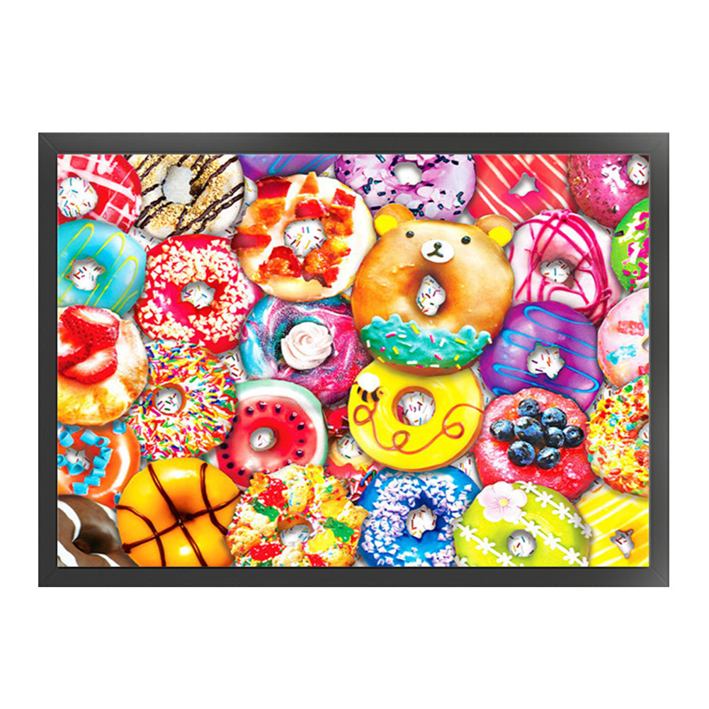 Donut - 11CT Stamped Cross Stitch 60*45CM