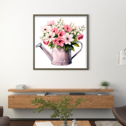 Kettle Flowers - 11CT Stamped Cross Stitch 50*50CM