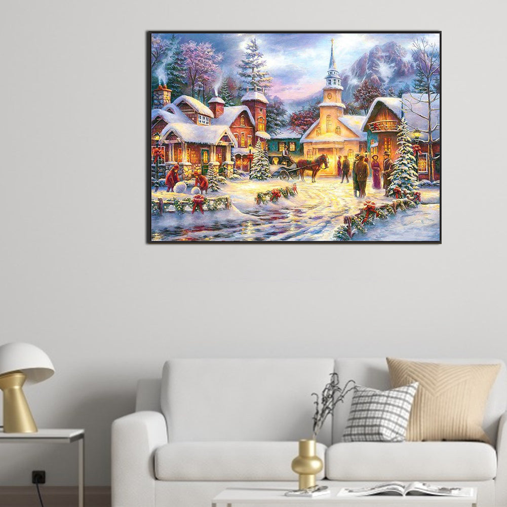 Christmas Street - Full Square Drill Diamond Painting 70*50CM