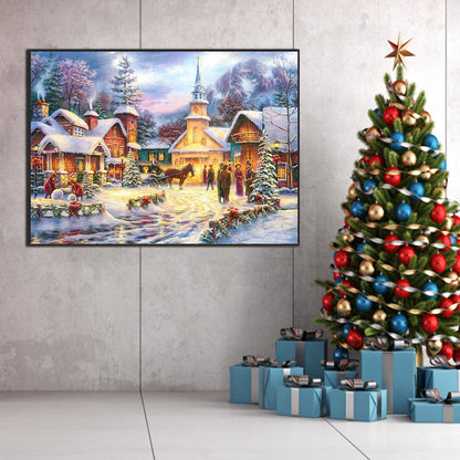 Christmas Street - Full Square Drill Diamond Painting 70*50CM