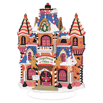 Diamond Painting Table Decor for Home Office Table Decor (Gingerbread City)