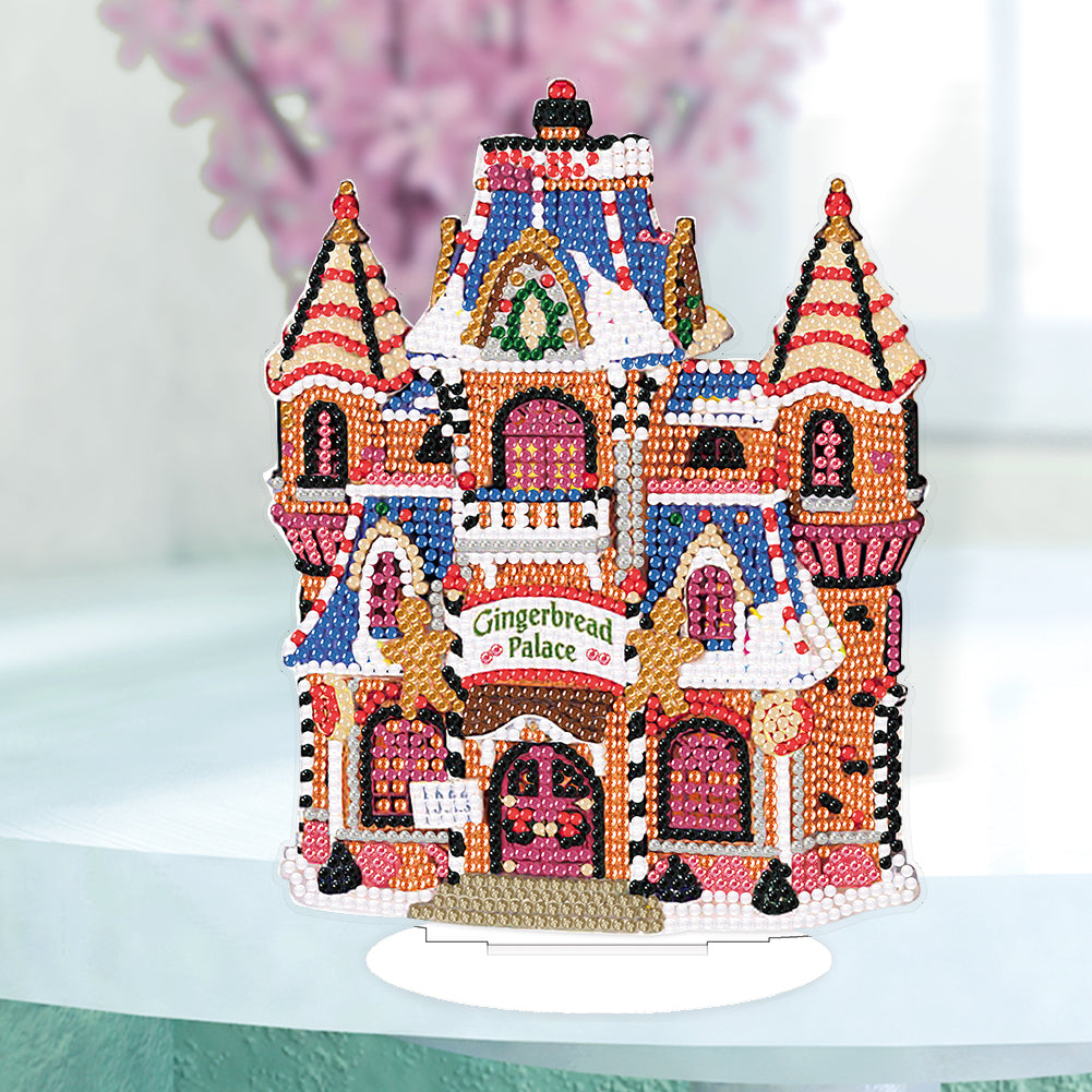 Diamond Painting Table Decor for Home Office Table Decor (Gingerbread City)