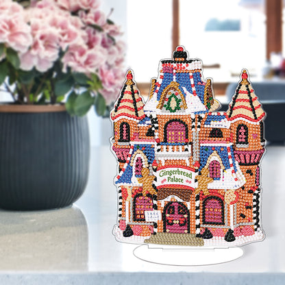 Diamond Painting Table Decor for Home Office Table Decor (Gingerbread City)