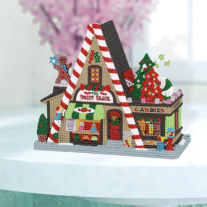 Diamond Painting Table Decor for Home Office Table Decor (Sweet Candy House)