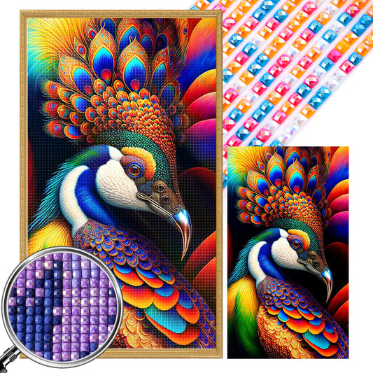 Peacock - Full AB Dril Square Diamond Painting 40*70CM