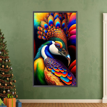 Peacock - Full AB Dril Square Diamond Painting 40*70CM