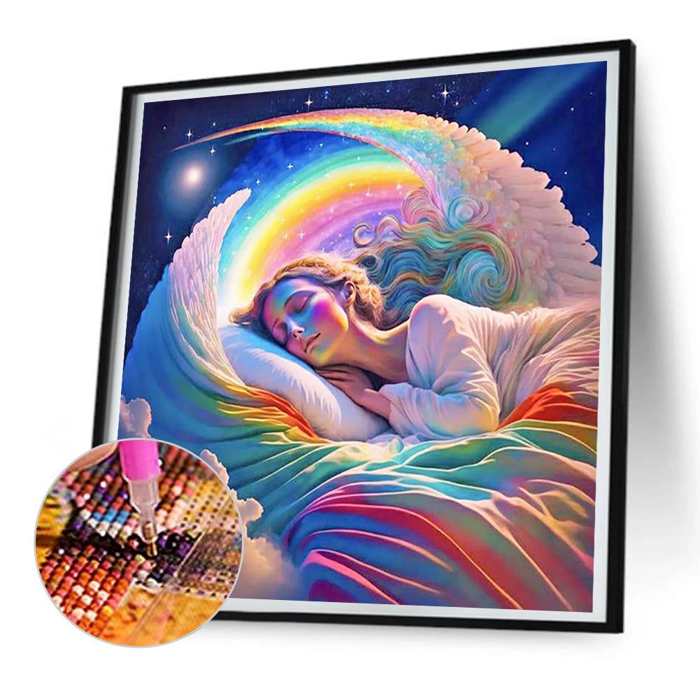 Sweet Dreams Angel - Full Round Drill Diamond Painting 30*30CM