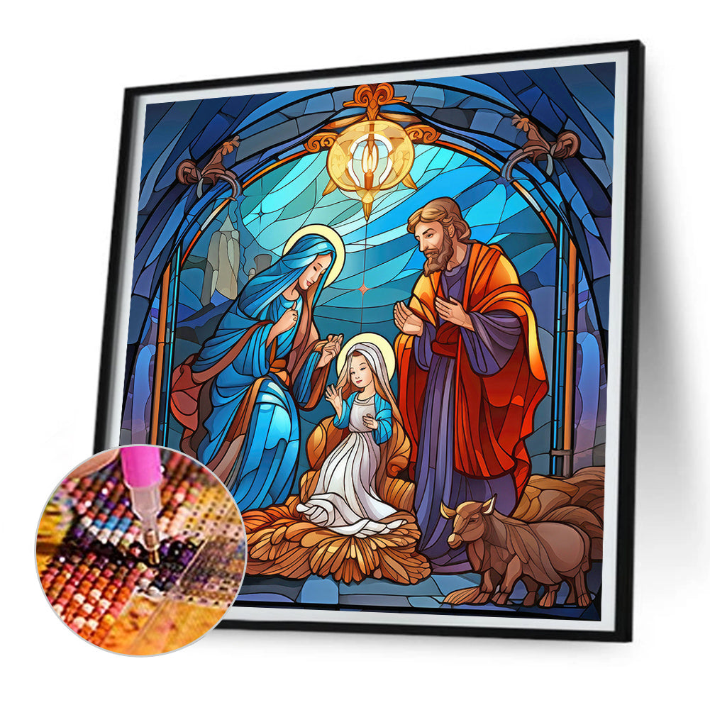 Believer Jesus Glass Painting - Full Round Drill Diamond Painting 30*30CM