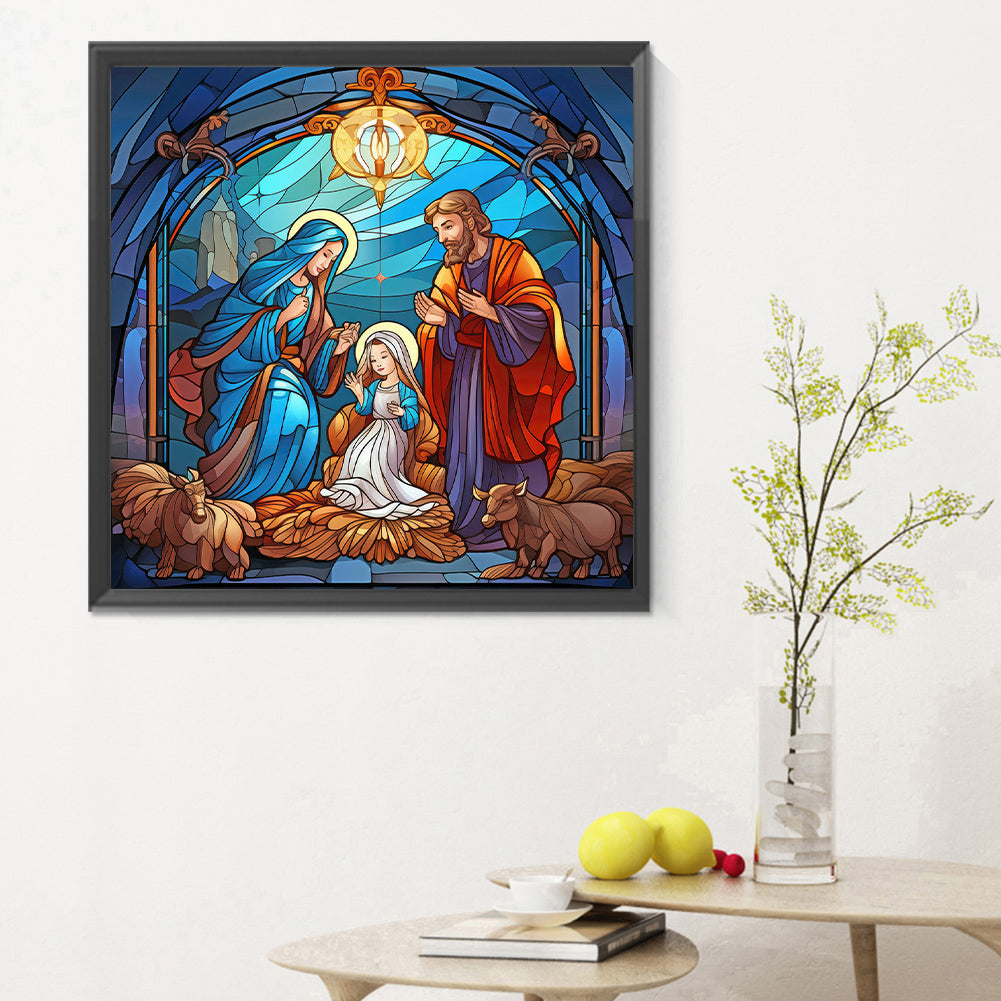 Believer Jesus Glass Painting - Full Round Drill Diamond Painting 30*30CM