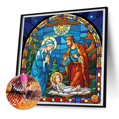 Believer Jesus Glass Painting - Full Round Drill Diamond Painting 30*30CM