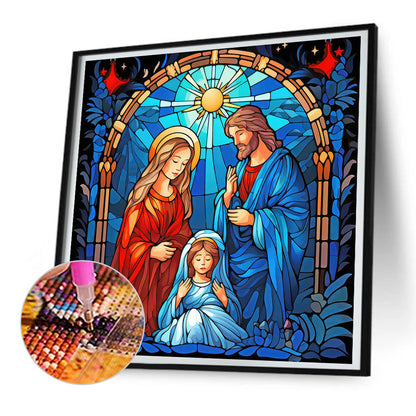 Believer Jesus Glass Painting - Full Round Drill Diamond Painting 30*30CM