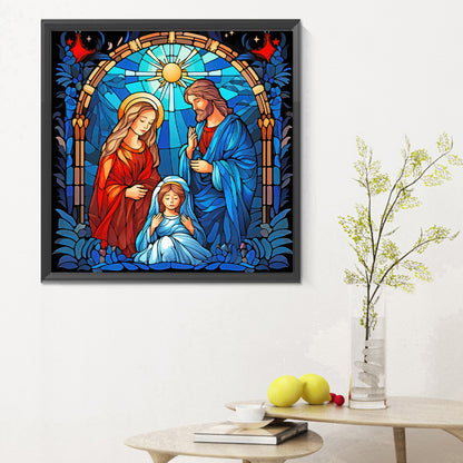 Believer Jesus Glass Painting - Full Round Drill Diamond Painting 30*30CM