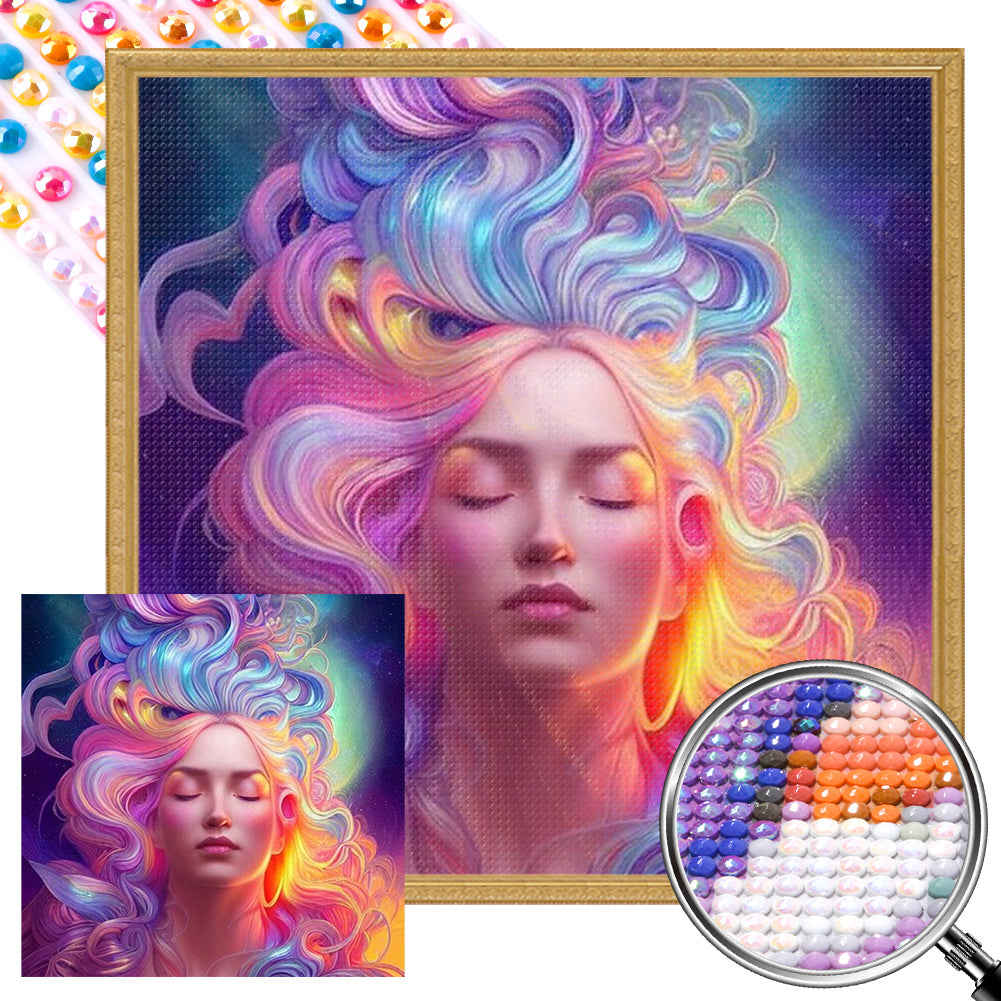 Rainbow Goddess - Full AB Dril Round Diamond Painting 40*40CM