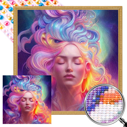 Rainbow Goddess - Full AB Dril Round Diamond Painting 40*40CM