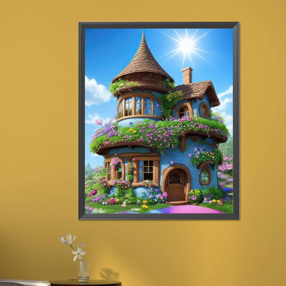 Hut Under Clear Sky - Full AB Dril Round Diamond Painting 40*50CM