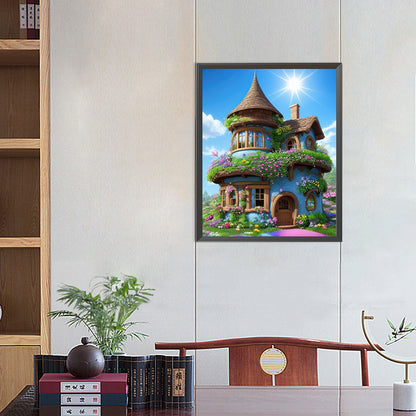 Hut Under Clear Sky - Full AB Dril Round Diamond Painting 40*50CM