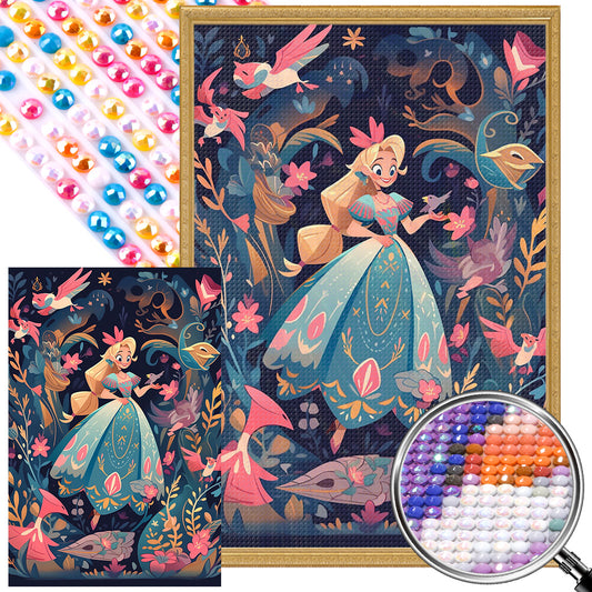 Fairyland Girl - Full AB Dril Round Diamond Painting 40*60CM