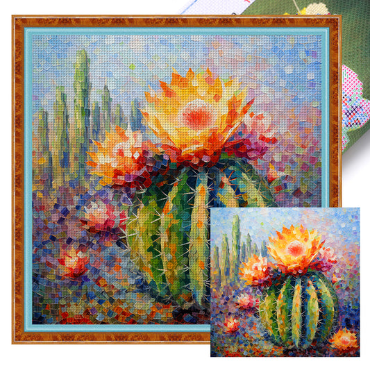 Cactus - 11CT Stamped Cross Stitch 50*50CM