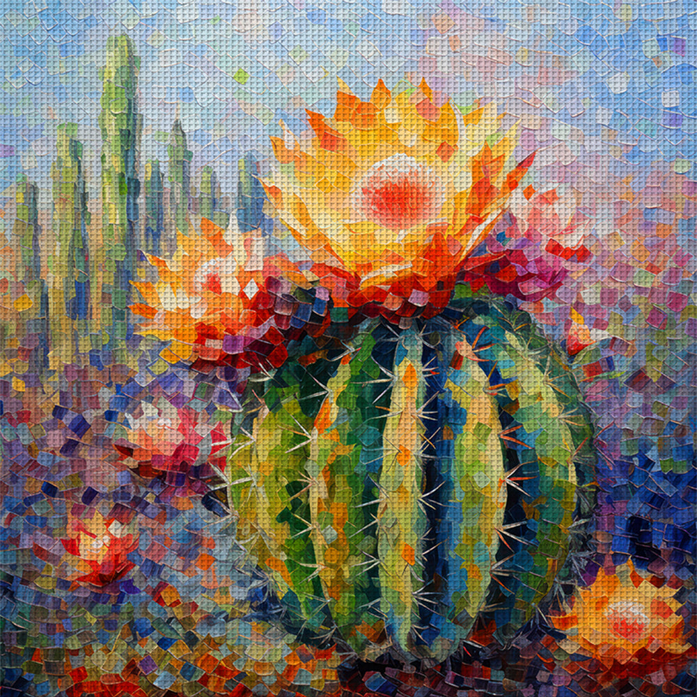 Cactus - 11CT Stamped Cross Stitch 50*50CM