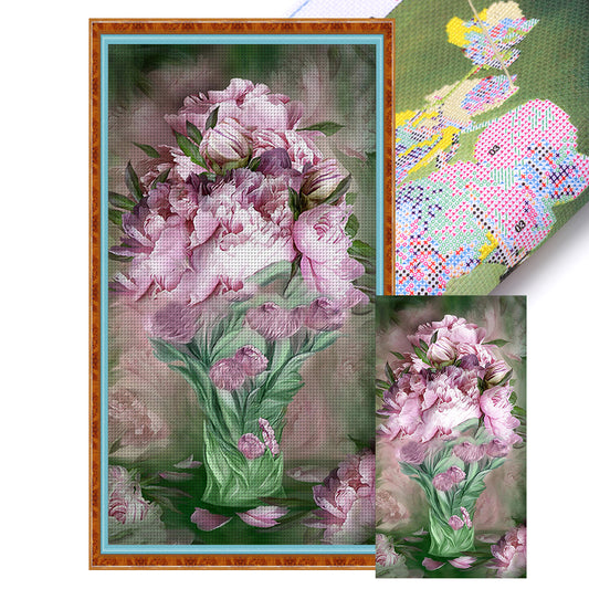 Bouquet - 11CT Stamped Cross Stitch 40*75CM