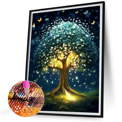 Glowing Tree - Full Round Drill Diamond Painting 30*40CM