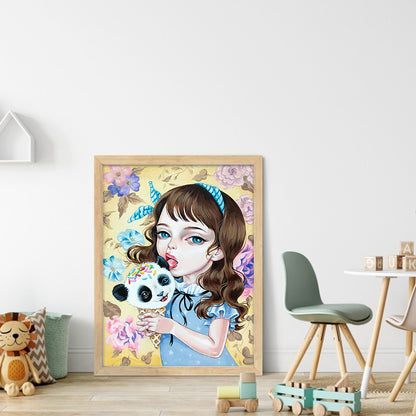 Girl - 11CT Stamped Cross Stitch 40*56CM