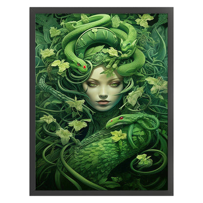 Snake Girl - 11CT Stamped Cross Stitch 50*65CM