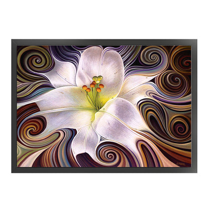 Abstract Flower - 11CT Stamped Cross Stitch 60*45CM