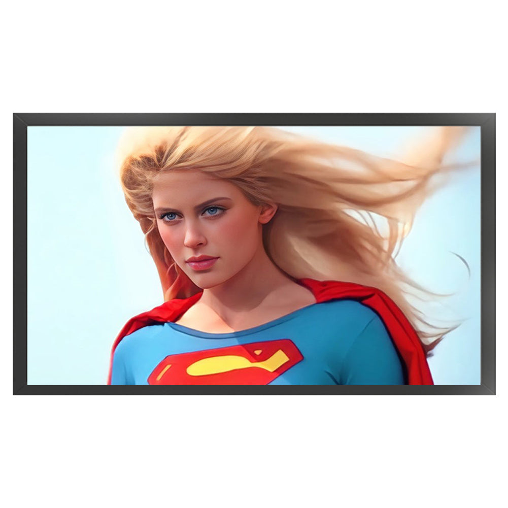 Super Girl - 11CT Stamped Cross Stitch 70*42CM