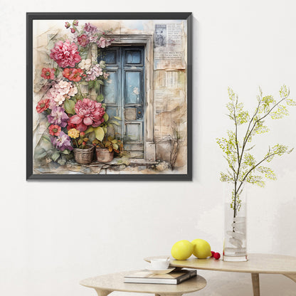 Nostalgic Garden Entrance - Full Round Drill Diamond Painting 30*30CM