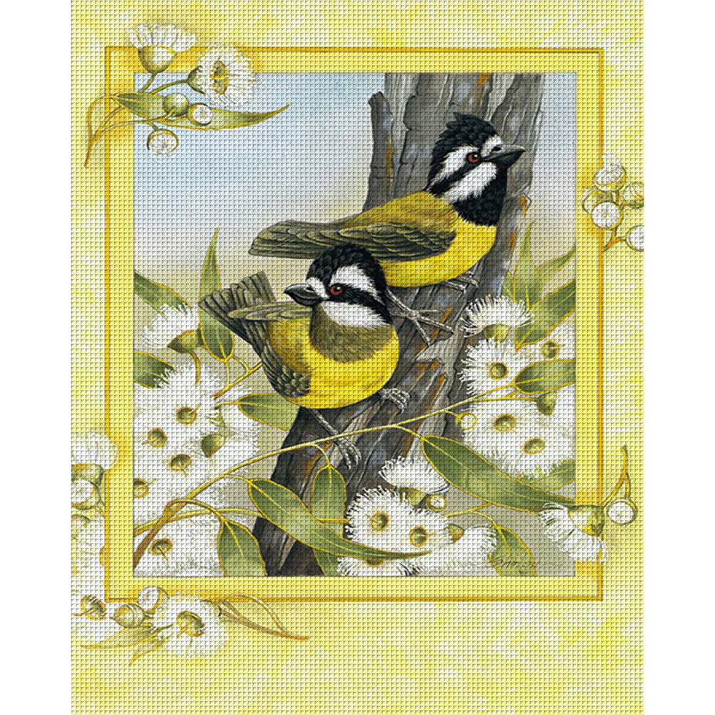 Yellow-Bellied Tit - 11CT Counted Cross Stitch 40*50CM