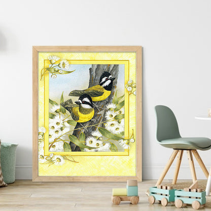 Yellow-Bellied Tit - 11CT Counted Cross Stitch 40*50CM