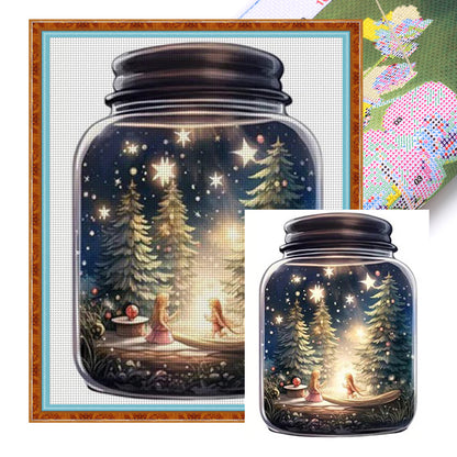 Landscape Bottle - 11CT Stamped Cross Stitch 50*60CM