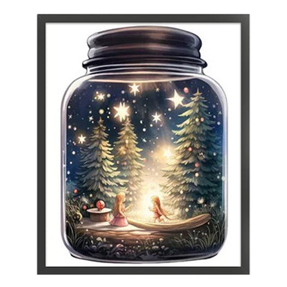 Landscape Bottle - 11CT Stamped Cross Stitch 50*60CM