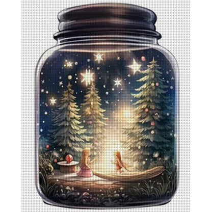 Landscape Bottle - 11CT Stamped Cross Stitch 50*60CM