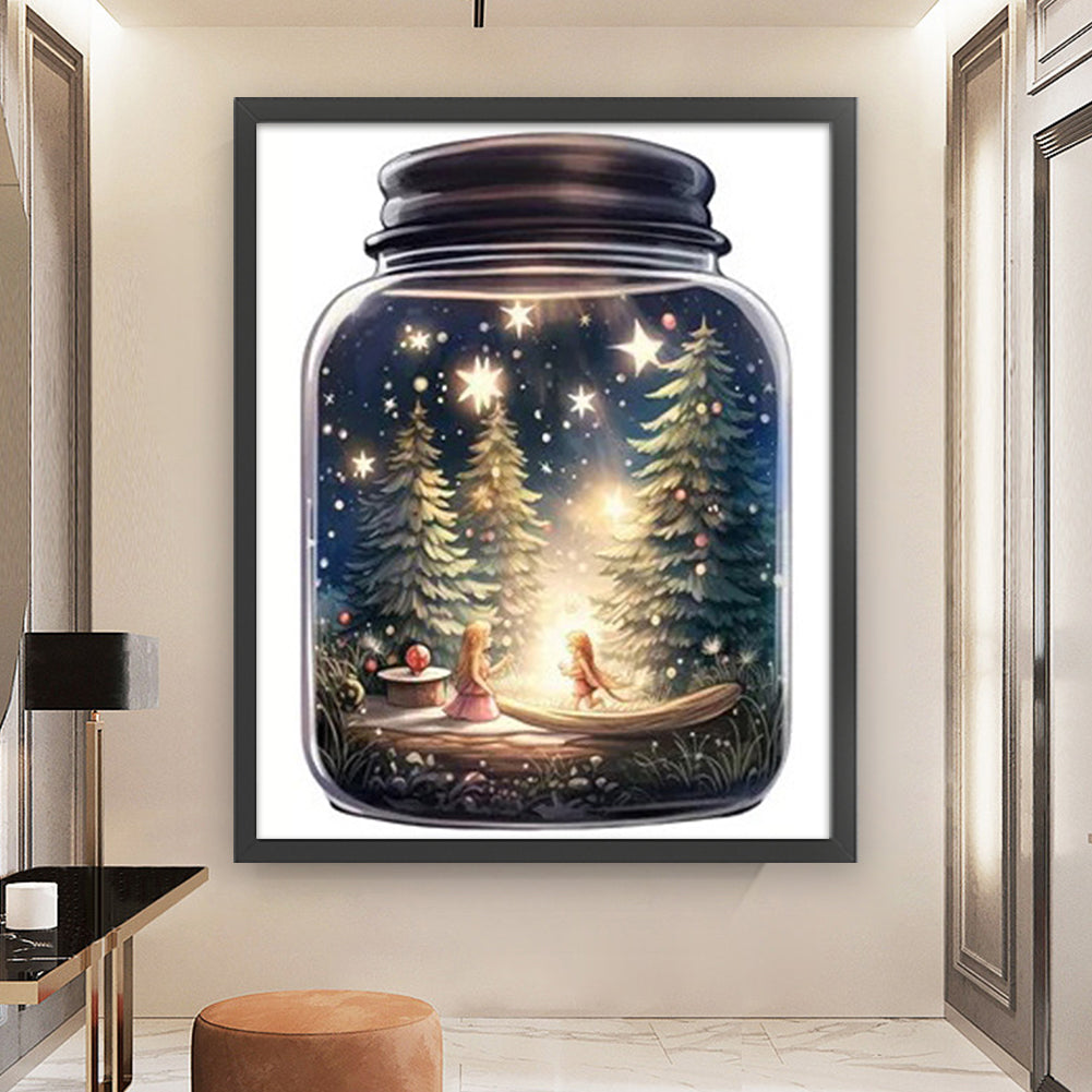 Landscape Bottle - 11CT Stamped Cross Stitch 50*60CM