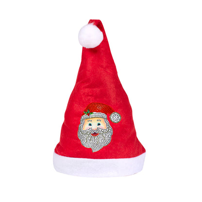 DIY Diamond Painting Christmas Hat Comfort Soft for Adults Unisex (Santa #6)