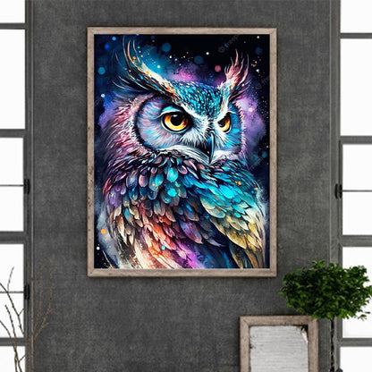 Owl - Full Round Drill Diamond Painting 30*40CM