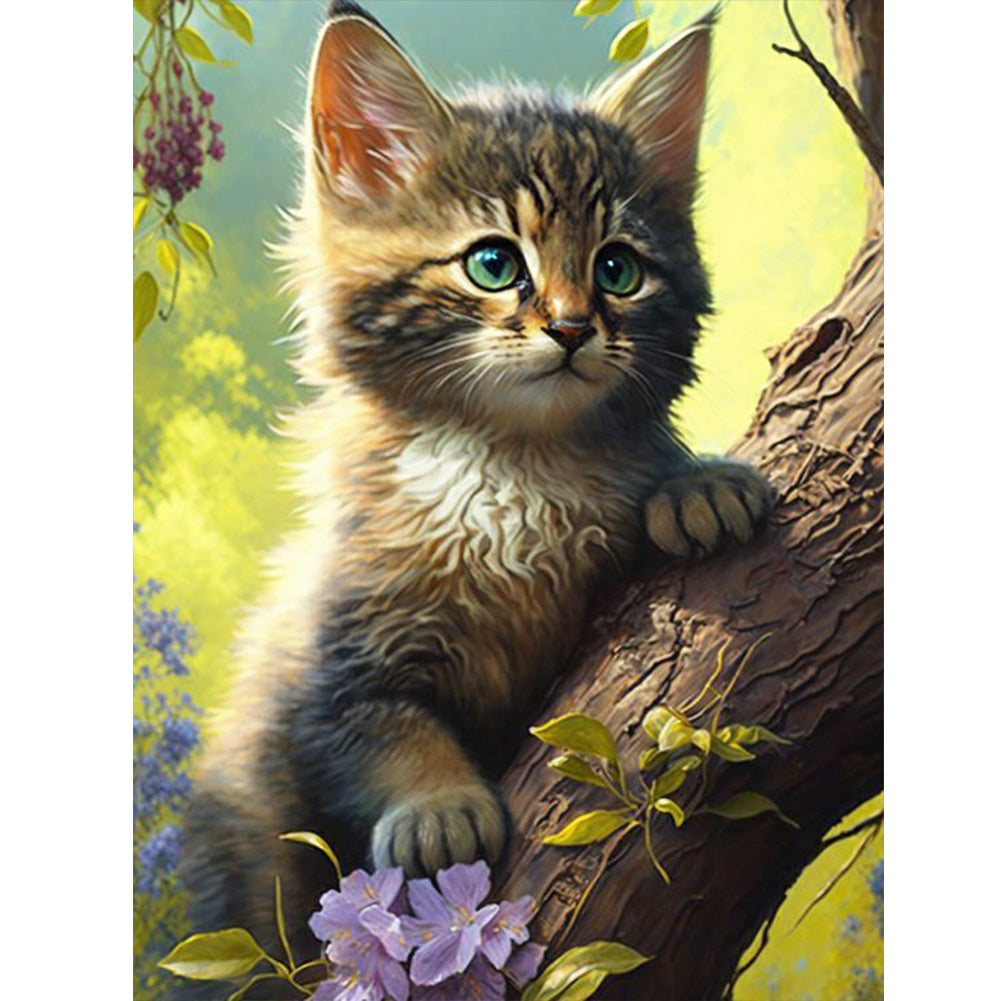 Cats And Nature - Full Round Drill Diamond Painting 30*40CM