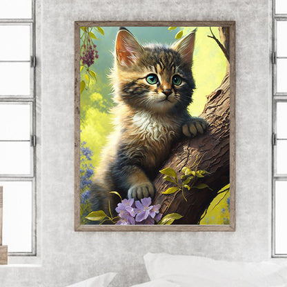 Cats And Nature - Full Round Drill Diamond Painting 30*40CM