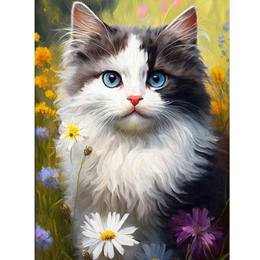 Cats And Nature - Full Round Drill Diamond Painting 30*40CM