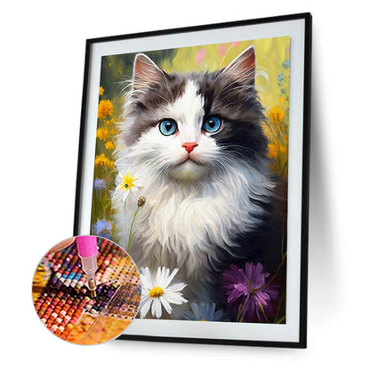 Cats And Nature - Full Round Drill Diamond Painting 30*40CM