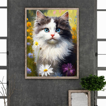 Cats And Nature - Full Round Drill Diamond Painting 30*40CM